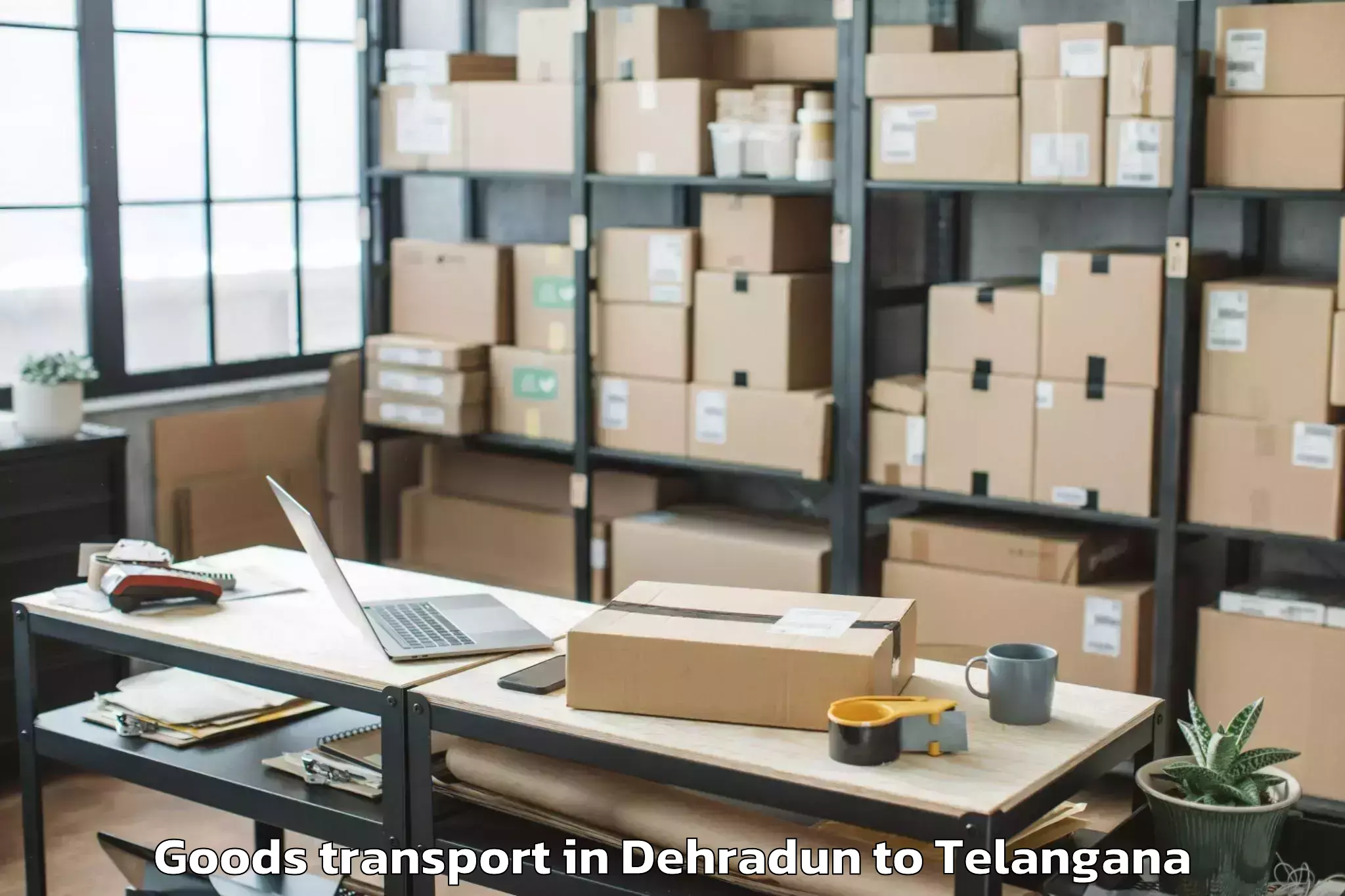 Book Dehradun to Ramayampet Goods Transport Online